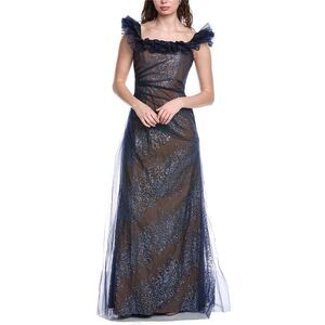 Rene Ruiz Womens  Glitter Gown